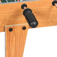 SPORTNOW Mini calciobalilla da tavolo con segnapunti e 2 palline, 50,6x50,5x18 cm, naturale(m-9)
