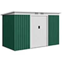 Outsunny 4ft x 9ft Steel Garden Tool Shed(m-16)