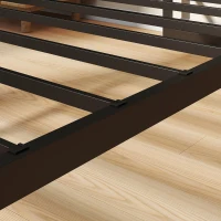 HOMCOM 3ft Single Bed Frame with Underbed Storage and Steel Slat Support, 32.5 cm Height, Noise-Free, Black(m-12)