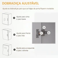 HOMCOM Gaveteiro de Escritório com Rodas, 5 Gavetas, Prateleira Ajustável e Suporte para Impressora, 78x40x66,5 cm, Branco(m-7)