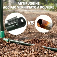 Outsunny Serra da Esterno con Ingresso a Zip e Presa d'Aria Superiore, in Plastica e Acciaio, 180x100x152 cm, Trasparente(m-7)