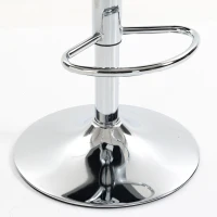 HOMCOM Set de 2 Taburetes de Bar Giratorios Regulables para Cocina Gris Claro(m-8)