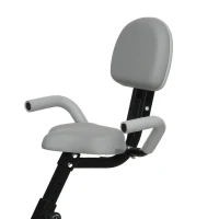 HOMCOM Hometrainer fietstrainer hometrainer LCD display opvouwbaar verstelbaar blauw+grijs(m-10)