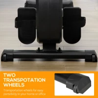 HOMCOM Folding Rowing Machine, Magnetic Rower Machine with 8 Levels Quiet Resistance, LCD Monitor, Wheels, Aluminium Slide Rail, Vertical Storage, 102kg Weight Capacity for Home Gym Cardio Training(m-6)
