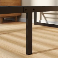 HOMCOM 3ft Single Bed Frame with Underbed Storage and Steel Slat Support, 32.5 cm Height, Noise-Free, Black(m-13)