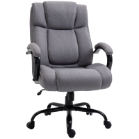 Vinsetto Ergonomische bureaustoel comfortabel kantoorstoel groot formaat, zwart
