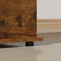 HOMCOM Storage Chest, Large 113L Blanket Box, Shoe Bench with Safety Hinged Lid, Storage Trunk, Bed End Bench for Bedroom, Hallway, Living room, Playroom, 100 x 40 x 40cm, Rustic Brown(m-9)