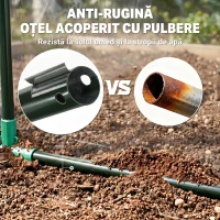 Outsunny Seră de Exterior cu Intrare cu Fermoar și Aerisire Superioară, din Plastic și Oțel, 180x100x152 cm, Transparentă(m-7)