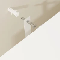 HOMCOM Armario de Baño Alto de 171 cm Armario de Baño Estrecho con Cesta de Ropa Extraíble 2 Cajones Blanco(m-9)