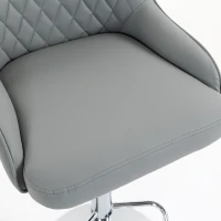 HOMCOM Set de 2 Taburetes de Bar Giratorios Regulables para Cocina Gris Claro(m-7)