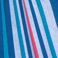 Outsunny 298 x 117cm Hammock with Stand Camping Hammock with Portable Carrying Bag, Adjustable Height, 120kg Load Capacity, Blue and White Stripe(m-7)