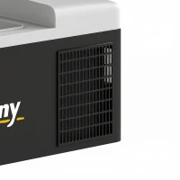 Outsunny 16L Portable Car Fridge, -20℃ to 10℃ Adjustable Temperature - Black/Grey(m-12)