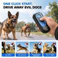 PawHut Anti Barking Device for Dogs, Ultrasonic Stop Dog Barking Device with 5 Modes & Vibration, LED Flashlight(m-9)