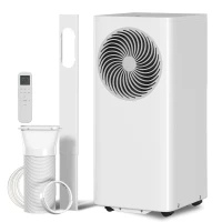HOMCOM Mobiles Klimagerät 9000 BTU, 4-in-1 Mobile Klimaanlage mit Kühlung, 40 L/Tag Entfeuchter, Ventilator, Schlafmodus(m-11)