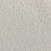 HOMCOM Fauteuil à Bascule, Rocking Chair en Peluche Teddy, Poches Latérales, Dossier à Oreilles Capitonné, Crème(m-14)
