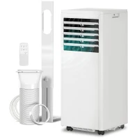 HOMCOM Tragbares Klimagerät 9000 BTU, 4-in-1 mit Kühlung, Entfeuchter, Ventilator, Schlafmodus(m-11)