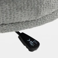 HOMCOM Chaise Bureau Ergonomique, Fauteuil de Bureau en Chenille avec Hauteur Réglable, Dossier Incurvé, Gris(m-13)