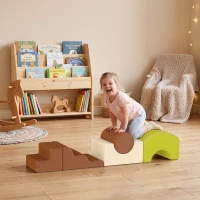 AIYAPLAY Conjunto de 5 Blocos de Espuma Infantil Blocos Psicomotores com Base Antiderrapante Capa Removível 3-6 Anos(m-8)