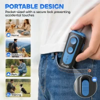 PawHut Anti Barking Device for Dogs, Ultrasonic Stop Dog Barking Device with 5 Modes & Vibration, LED Flashlight(m-8)