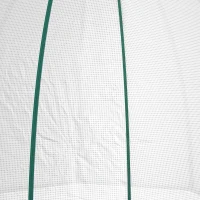 Outsunny Mini Kas Overwintertent met Roldeur Wit 160x138x180cm(m-13)