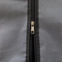 HOMCOM stoffen kledingkast, kledingkast met kledingrekken en laden, opvouwbare kledingkast met ritssluiting, opvouwbare kledingkast voor slaapkamer, niet-geweven stof, donkergrijs, 125 x 43 x 162,5 cm(m-12)