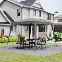 Outsunny 2.5 x 2.5M Pop up Garden Tent - Grey(m-10)