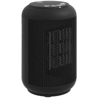 HOMCOM 1500W Ceramic Electric Heater with Fan, Timer, Oscillation - Black(m-1)