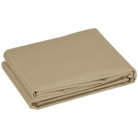 Outsunny Teto de Substituição para Telhado 382x240 cm Lona para Telhado com Dobras Proteção UV Impermeável para Pátio Bege(m-1)