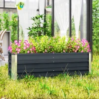 Outsunny verhoogd bed 125cm x 47cm x 40cm(m-8)