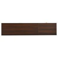 Stylish TV Cabinet for up to 80-Inch Screens, Spacious Unit with 8 Support Legs, 180L x 40W x 46.5H cm, Walnut(m-13)