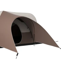 Outsunny Tente de camping familiale 7 personnes étanche ventilée avec sac de transport, dim. 550L x 300l x 198H cm(m-12)