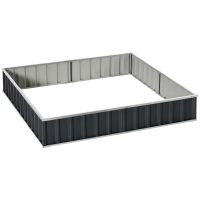 Outsunny hoogslaper staal 258 cm x 90 cm x 30 cm