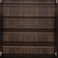 Space-Saving Shoe Cabinet with Adjustable Shelves, Modern Hallway Storage with Soft-Closing Hinges, 80L x 35W x 110H cm, Wood(m-9)