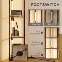 HOMCOM 4-Tier Corner Floor Lamp(m-7)