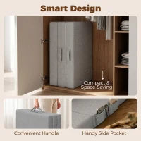 HOMCOM Materac składany 200 x 90 cm, 15 cm, składany materac, przenośny materac podłogowy z pralnym pokrowcem, certyfikat Oeko-Tex(m-7)