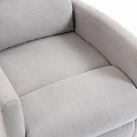 HOMCOM Fauteuil de massage inclinable fauteuil de relaxation en chenille avec repose-pieds poche latérale télécommande gris(m-13)