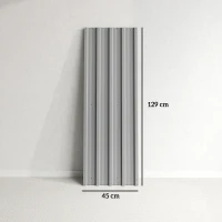 Outsunny Lot de 12 panneaux en acier galvanisé Résistant aux Intempéries, gris clair, dim. d'un panneau 129L x 45l cm(m-3)