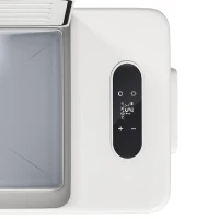 Outsunny 16,8 Liter campingkoelkast, auto-koelkast, koelbox met LED-weergave, AC- en DC-adapter, stille werking, Crèmewit(m-13)