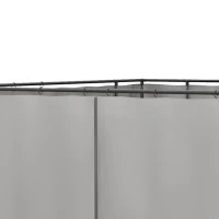 Outsunny 4 parois latérales pour pavillon de jardin tonnelle rigide 300 x 300 cm protéger de la pluie vent soleil gris clair(m-8)