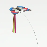 PawHut 4-in-1 Interactive Cat Toys for Indoor Cats Adult with Spinning Butterfly, Shooting Feathers & Catnip Balls(m-13)