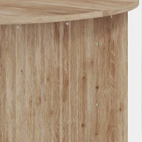 HOMCOM Table basse relevable, table de salon avec compartiment caché et plateau à fermeture douce, bois naturel(m-13)