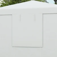 Outsunny Vervangend dak voor paviljoen, vervangende luifel, weerbestendig, 360 x 300 x 270 cm, wit(m-9)
