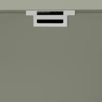 HOMCOM Armário Mural para Casa de Banho Móvel de Arrumação Suspenso com 2 Portas Venezianas e Prateleira Regulável Verde(m-5)