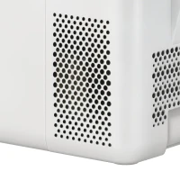 Outsunny 16,8 Liter campingkoelkast, auto-koelkast, koelbox met LED-weergave, AC- en DC-adapter, stille werking, Crèmewit(m-11)