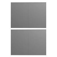 Outsunny Panneaux latéraux pour gazebo, pour 3x3(m) ou 3x6m Pop Up Gazebo, 2 packs de panneaux latéraux de remplacement, gris(m-1)