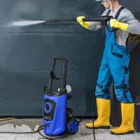 DURHAND High Pressure Washer, 150 Bar Pressure, 510 L/h Flow, 1800W, High-Performance Portable Power Jet Wash Cleaner, Blue(m-10)