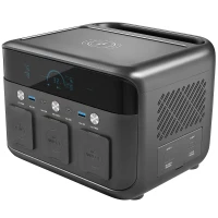 HOMCOM Portable Power Station with LiFePO4 Battery, 1.5H Fast Charge, Camping Power Pack with 600W AC/USB-A & USB-C Output(m-1)