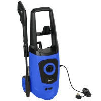 DURHAND High Pressure Washer, 150 Bar Pressure, 510 L/h Flow, 1800W, High-Performance Portable Power Jet Wash Cleaner, Blue(m-1)
