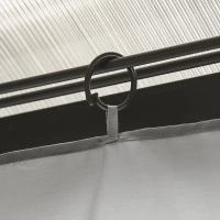 Outsunny 4 parois latérales pour pavillon de jardin tonnelle rigide 300 x 300 cm protéger de la pluie vent soleil gris clair(m-9)