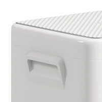 Outsunny 16,8 Liter campingkoelkast, auto-koelkast, koelbox met LED-weergave, AC- en DC-adapter, stille werking, Crèmewit(m-10)